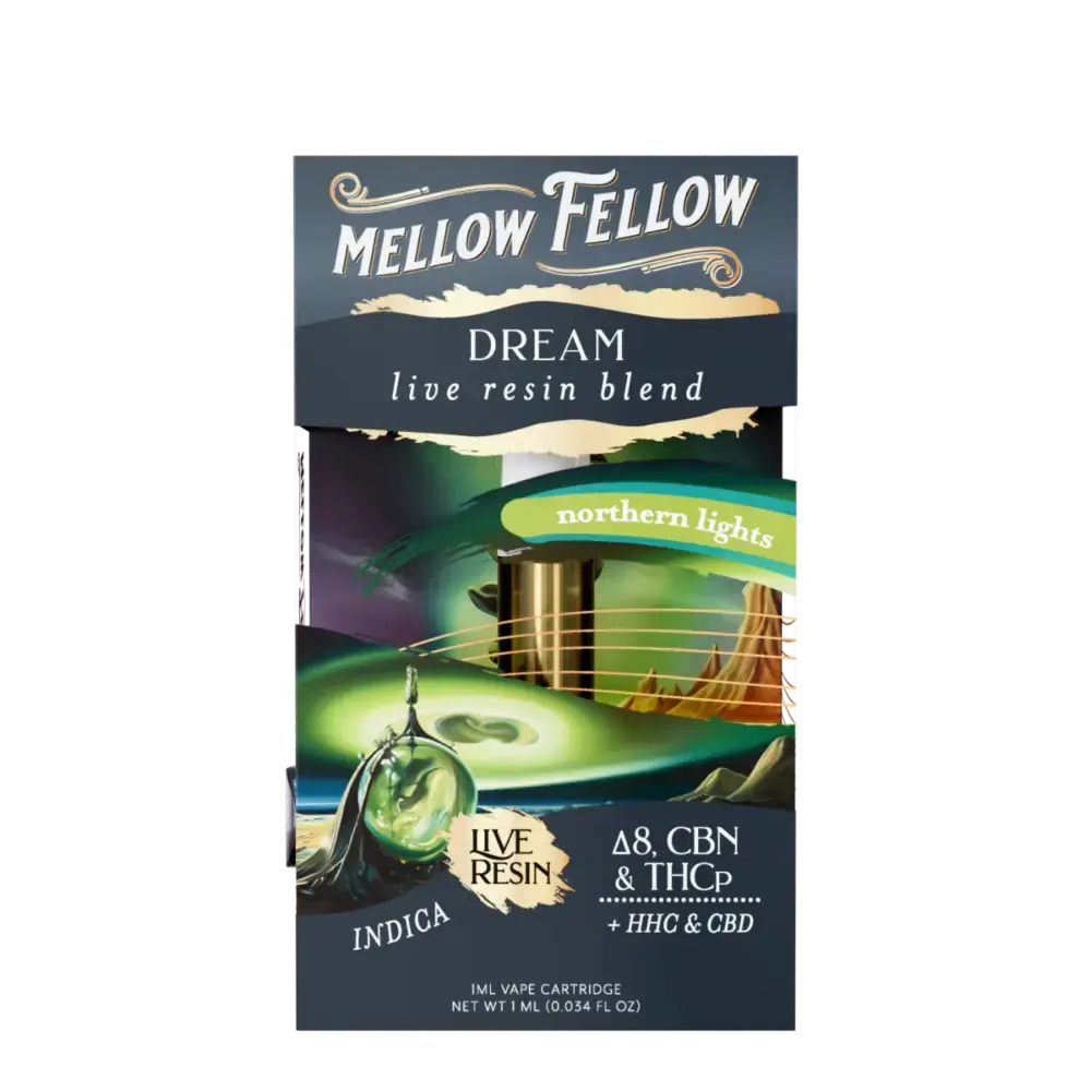 [Q-4320-04] Mellow Fellow 1ML Cart Live Resin 6PK a Box (Northern Lights)