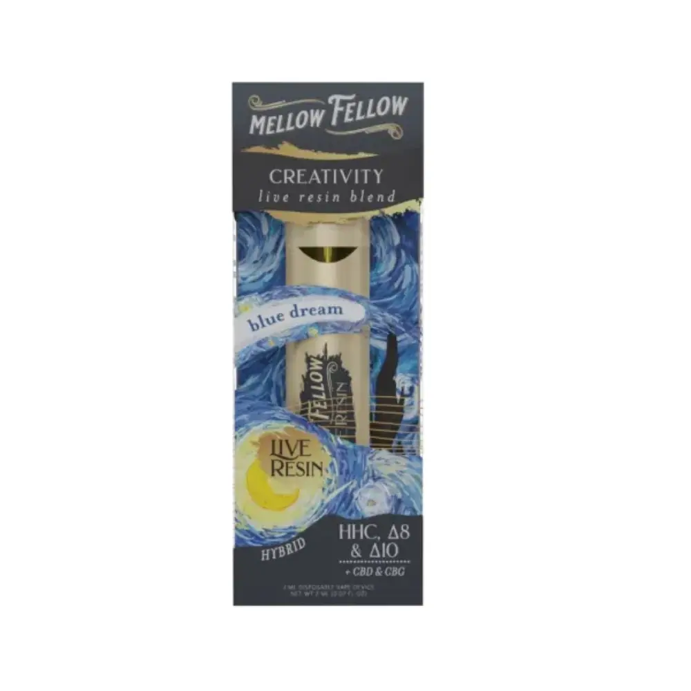 [A-0058-05] Mellow Fellow 2ML Disposable live Resin 6PK a Box (Blue Dream)