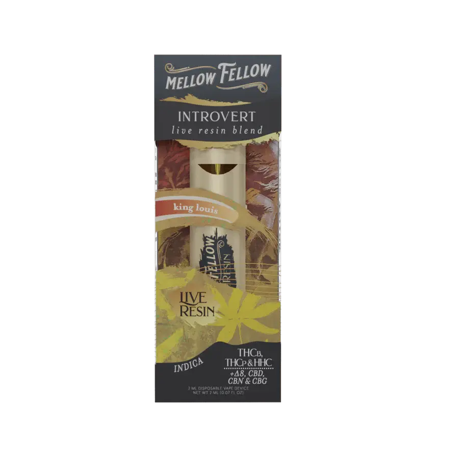 [A-0058-06] Mellow Fellow 2ML Disposable live Resin 6PK a Box (King Louis)