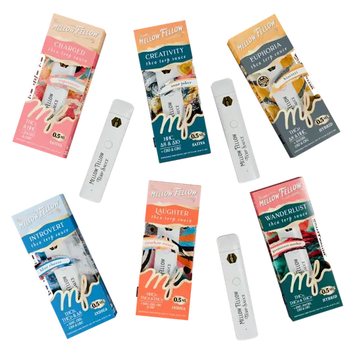[T-1648-02] MELLOW FELLOW .5ML TERP SAUCE Disposable 6PK a Box (Sour Joker (sativa))