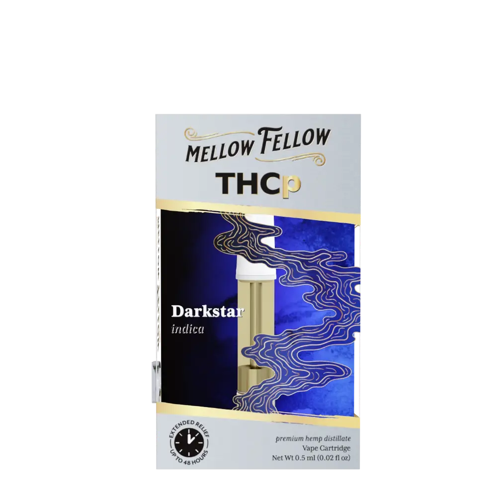 [T-1177-03] MELLOW FELLOW CARTRIDGE 0.5G THC-P 6pk Box (Darkstar Indica)
