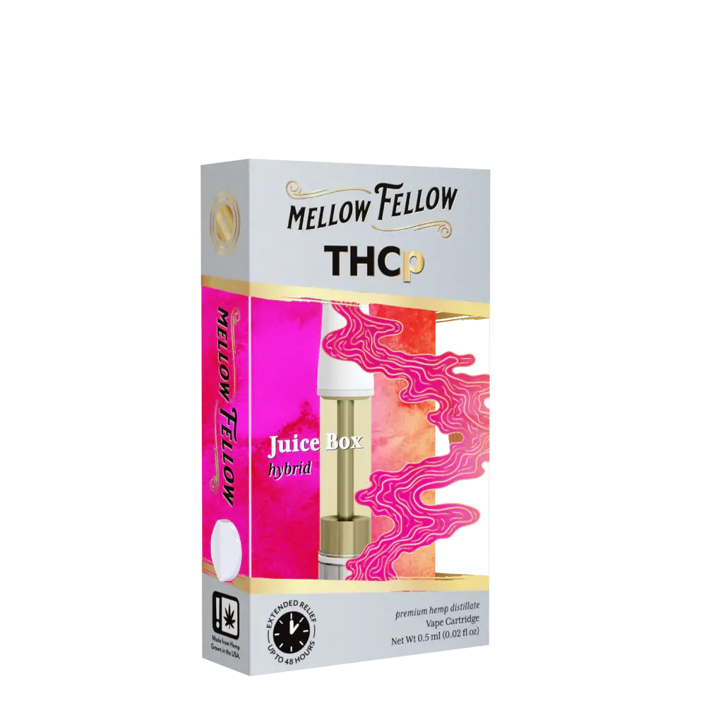 [T-1177-04] MELLOW FELLOW CARTRIDGE 0.5G THC-P 6pk Box (Juice Box Indica)