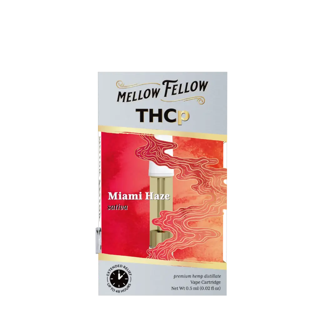 [T-1177-05] MELLOW FELLOW CARTRIDGE 0.5G THC-P 6pk Box (Miami Heat Sativa)