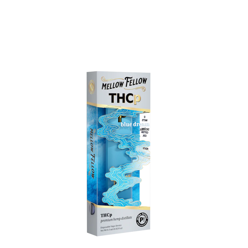 [T-1180-07] MELLOW FELLOW DISPOSABLE 0.5G THCP 6pk Box (Pineapple Express (Hybrid))