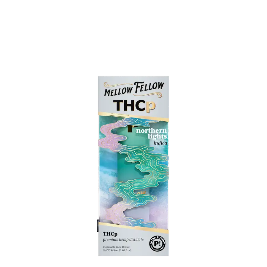 [T-1180-05] MELLOW FELLOW DISPOSABLE 0.5G THCP 6pk Box (Northern Lights (Indica))