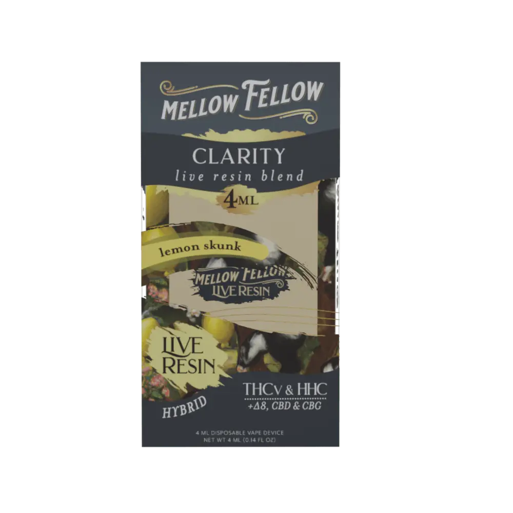 [A-0062-02] MELLOW FELLOW LIVE RESIN 4ML DISPOSABLE 6pk Box (Lemon Skunk)