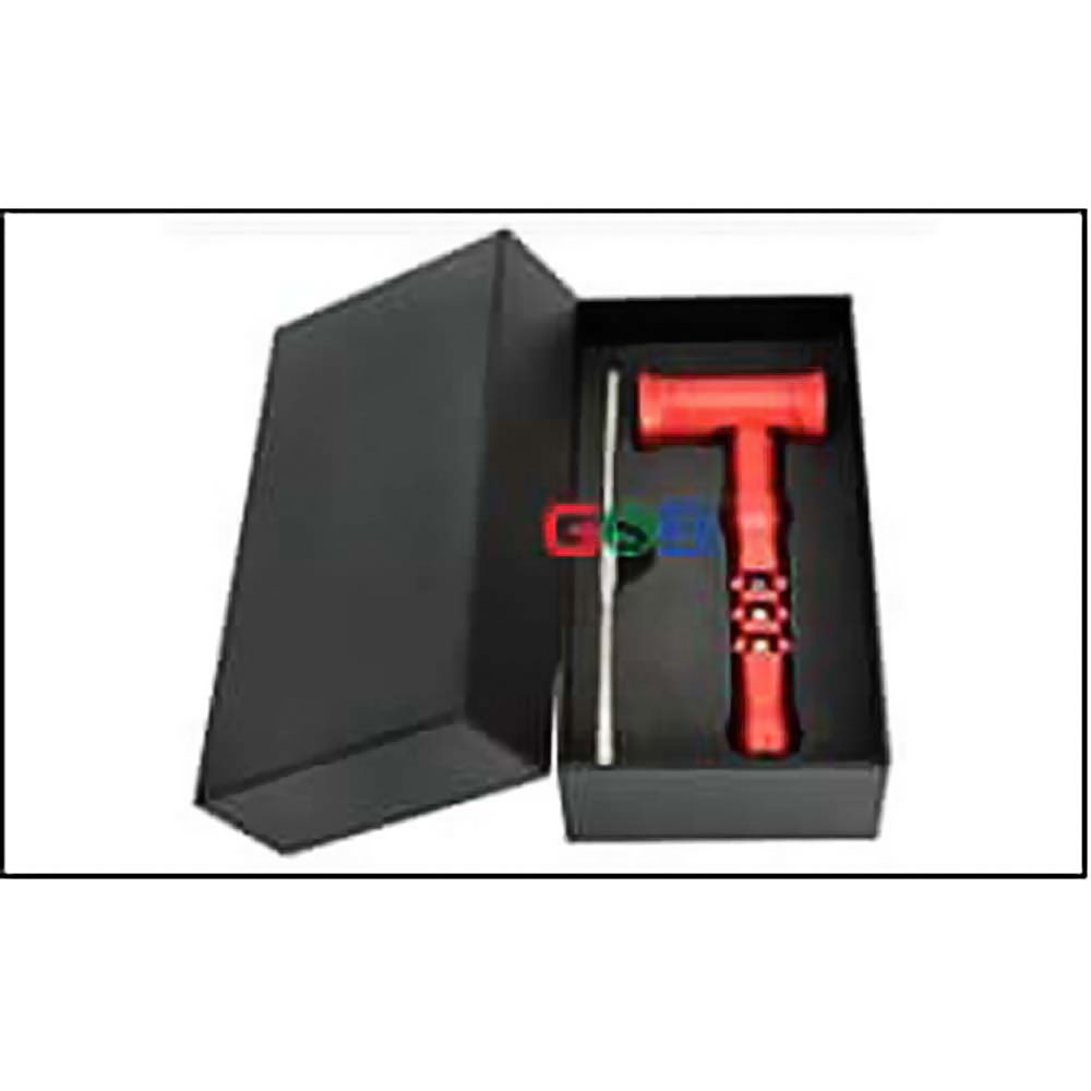 METAL AND GLASS ONE HITTER MIXED COLOR