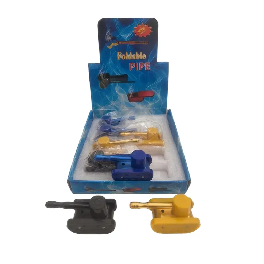 [T-1474-19] Metal Handpipe Display (HMP-006 8pcs/Display)