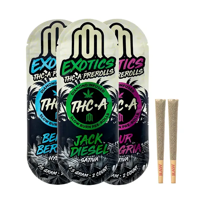 [T-1475-01] Modus Exotics Diamond THC-A Pre Rolls 2CT 1.5G 10PACK (Ben N Berries)