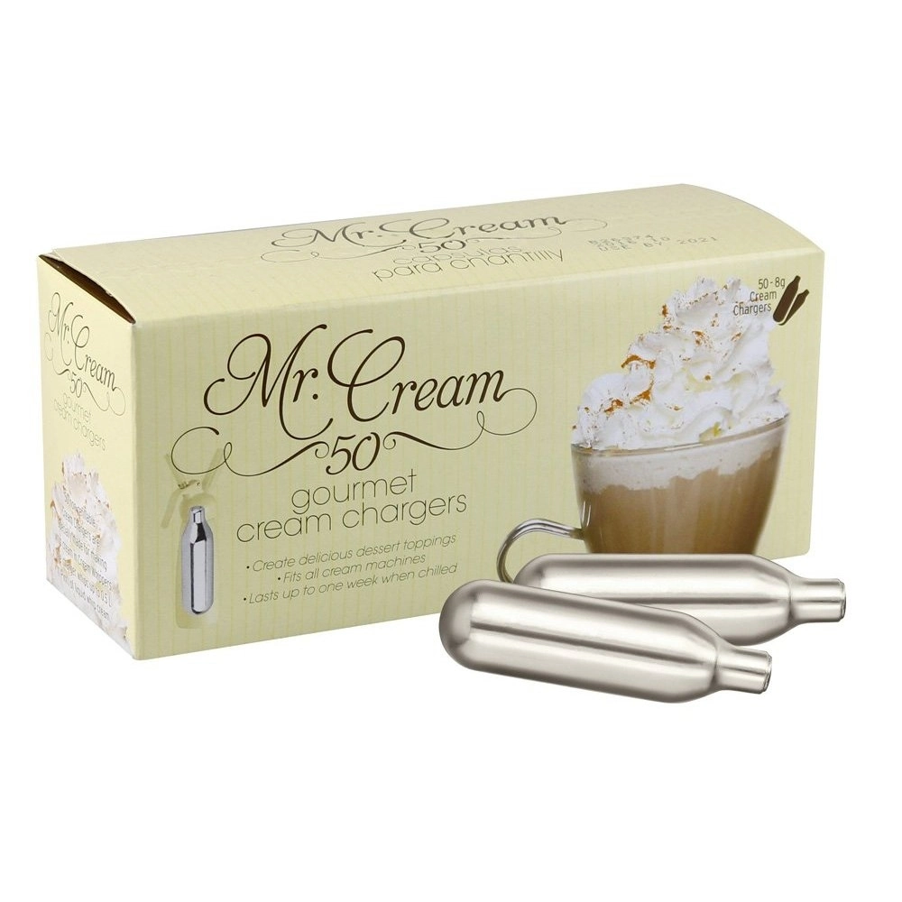 MR CREAM WHIP- CREAM CHARGERS 12 BX OF 50 PACK (Culinary/Food Purposes Only)