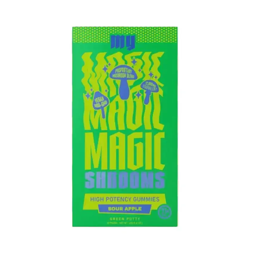 [Q-4380-05] MY MAGIC MUSHROOM GUMMIES 10PC 6PK Display (Sour Apple)