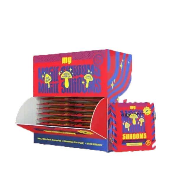 [Q-4362-04] MY MAGIC MUSHROOM GUMMIES MINI 2PK 30CT (Strawberry)