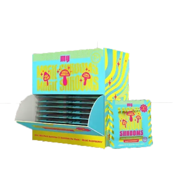 [Q-4362-05] MY MAGIC MUSHROOM GUMMIES MINI 2PK 30CT (Blue Raspberry)