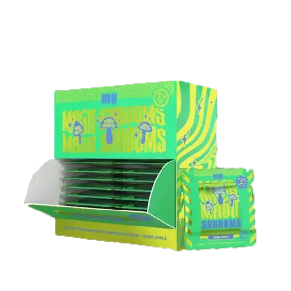 [Q-4362-02] MY MAGIC MUSHROOM GUMMIES MINI 2PK 30CT (Sour Apple)