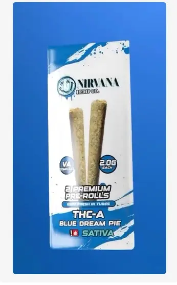 [T-1334-05] NIRVANA 2G EXOTIC THC-A PRE-ROLL 5CT (LA WEDDING POP)