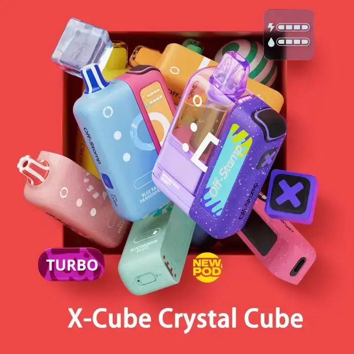 [T-1442-11] Off Stamp X Cube Crystal Cube 35K POD 17ml 5PK (Strawberry Cream)