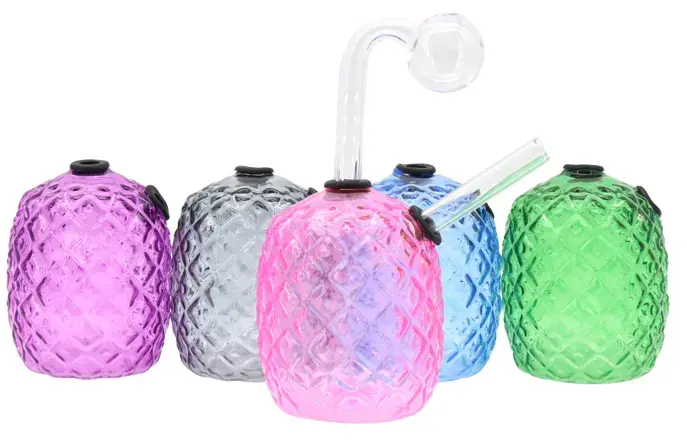 [Q-2989] OIL BURNER WATER PIPE (PINEAPPLE)