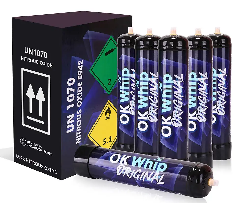 [Q-5013-04] OK Whip .95L 640G 6PK (Culinary/Food Purposes Only) (Blackberry Blueberry Mint)