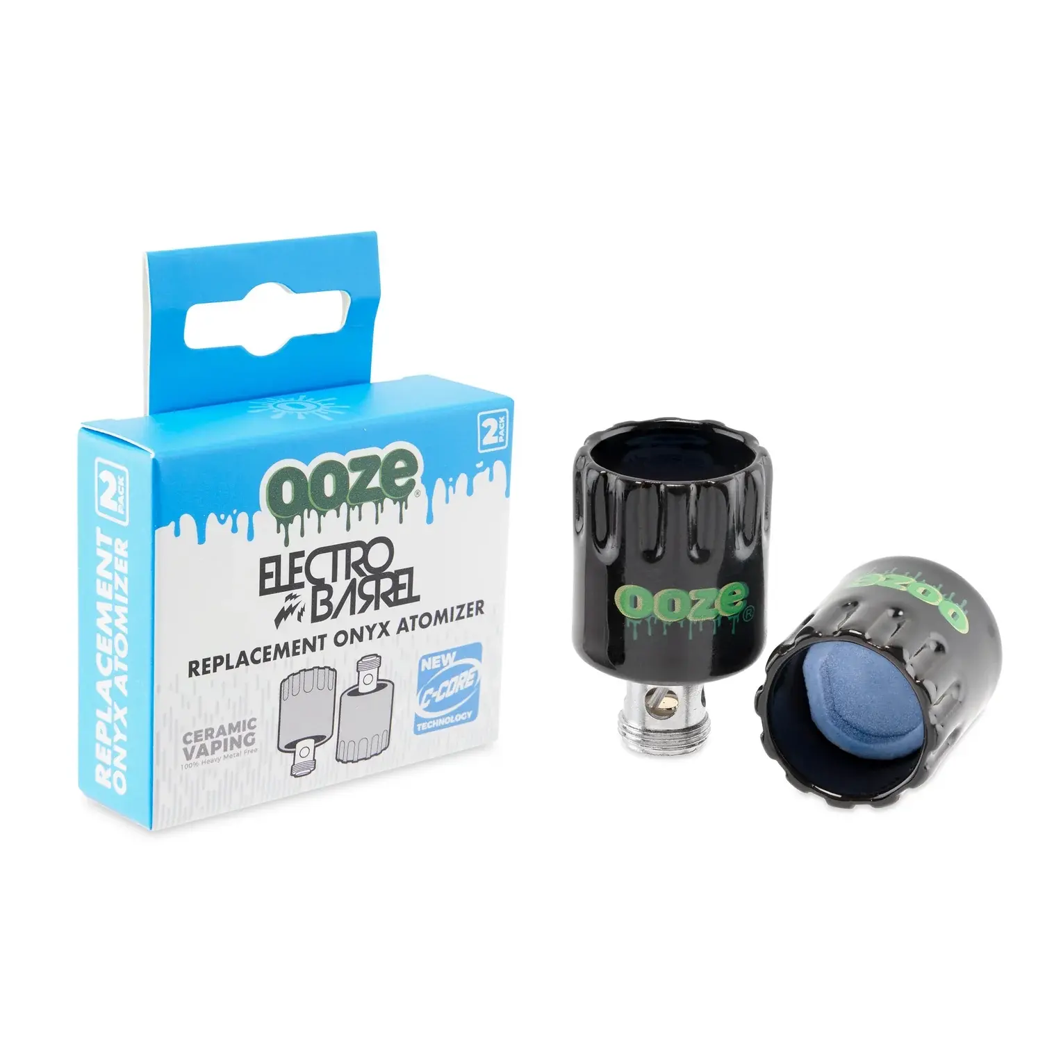 Ooze Electro Barrel Onyx Atomizers 2pk