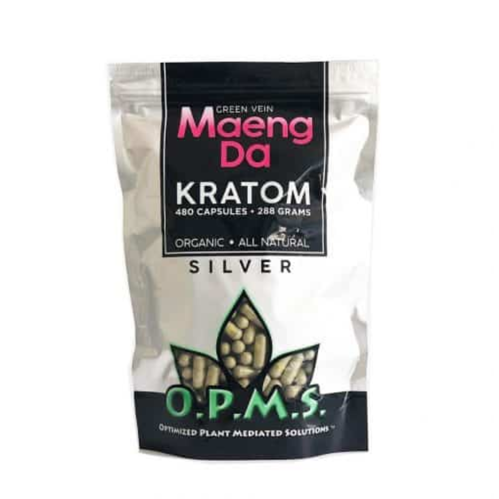 OPMS SILVER - GREEN VEIN MAENG DA 144G 240 CAPS KRATOM