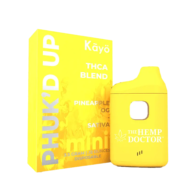 [Q-4262-03] Phuk'd Up 3.5g Disposable MINI 5PK DISPLAY (Pineapple OG)