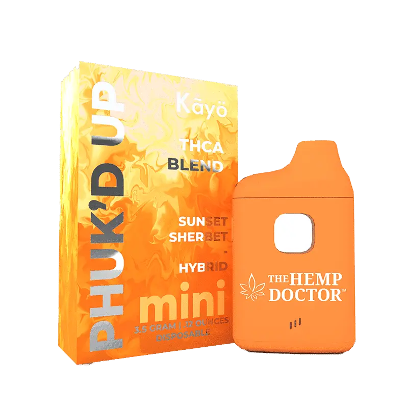 [Q-4262-05] Phuk'd Up 3.5g Disposable MINI 5PK DISPLAY (Sunset Sherbet)