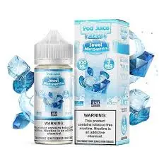[Q-3093-24] POD JUICE 100ML (3MG, JEWEL MINT EMERALD)