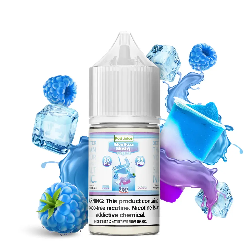 [Q-3094-09] POD JUICE 30ML (35MG, Blue Razz Slushy Freeze)