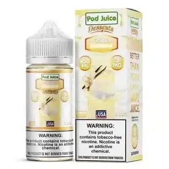 [Q-3095-07] POD JUICE DESSERTS 100ML (3MG, Golden Custard)
