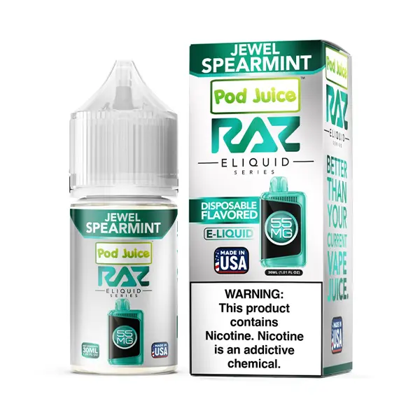 [Q-3099-03] POD JUICE X RAZ 30ML (35MG, Jewel Spearmint)