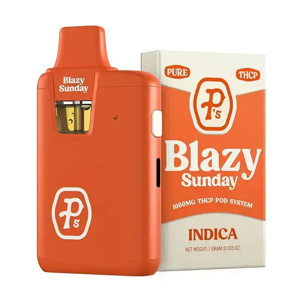 [Q-4343-03] Pushin P's THC-P 1g Disposable 6pk Box (Blazy Sunday)
