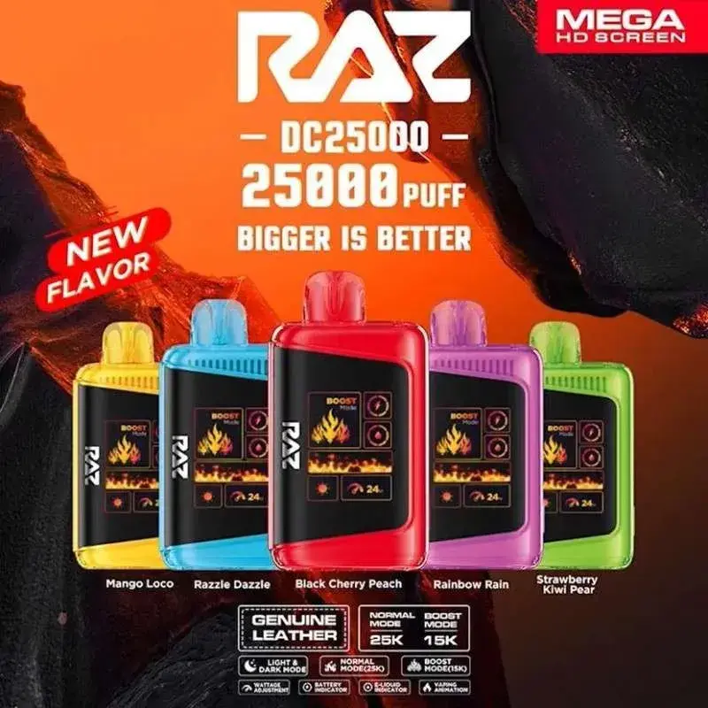 [Q-4473-13] Raz LTX 25000 Puff 5PK 16ML (Wintergreen)