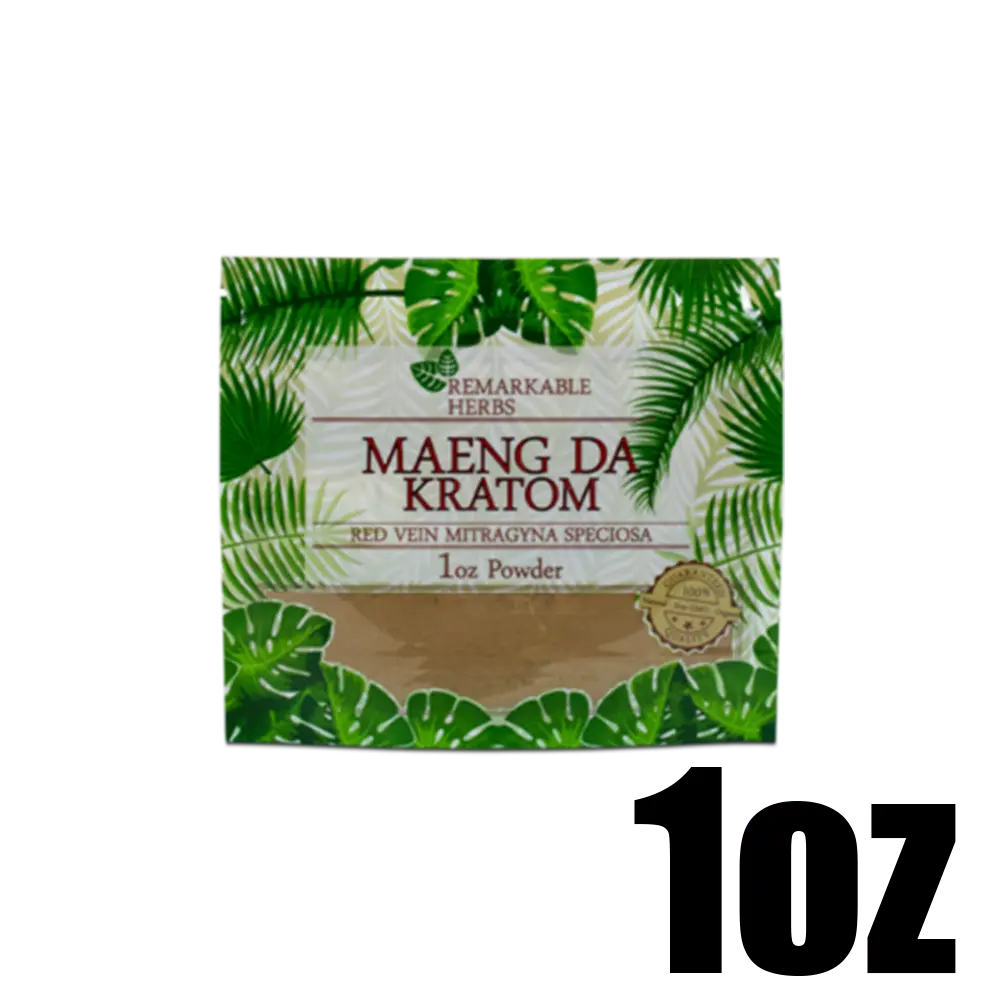 [Q-3211-05] REMARKABLE HERBS KRATOM 1OZ (Red Vein Maeng Da)