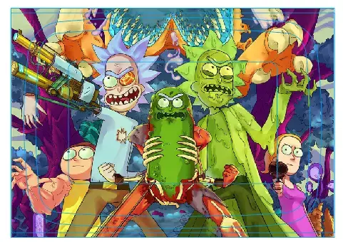 [T-1401-01] Rolling Tray18*14*1.5cm (Rick & Morty)