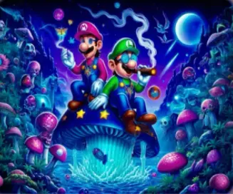 [T-1401-06] Rolling Tray18*14*1.5cm (Mario)