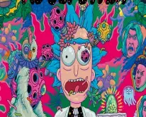 [T-1401-14] Rolling Tray18*14*1.5cm (Rick & Morty 3)