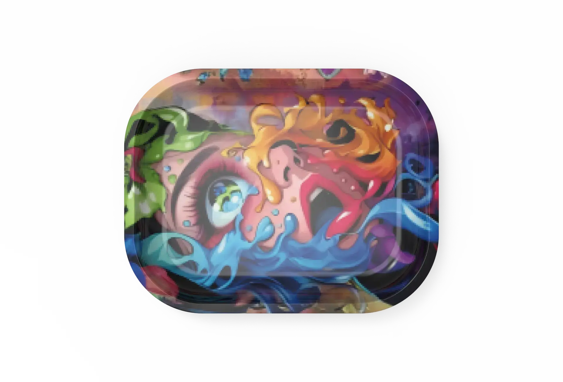 [T-1401-48] Rolling Tray18*14*1.5cm (Scary Lady)