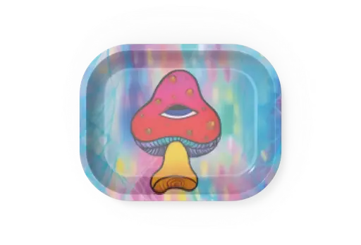 [T-1401-55] Rolling Tray18*14*1.5cm (Mushroom Eye)