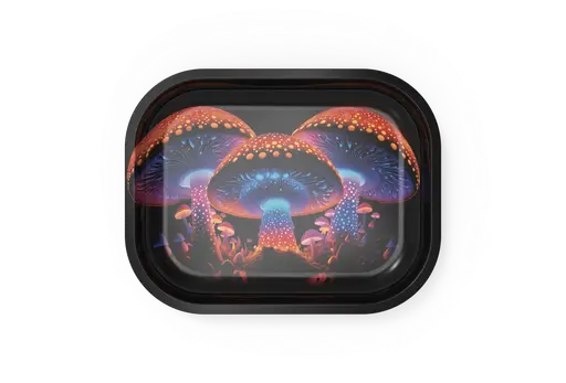 [T-1401-58] Rolling Tray18*14*1.5cm (3 Mushroom)