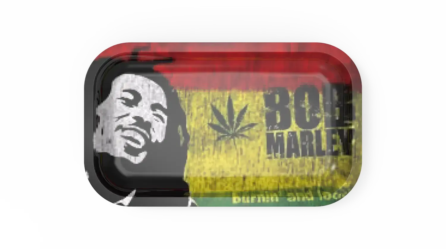 [T-1400-02] Rolling Tray 28.5*18.8*2.5cm (Bob Marley 2)