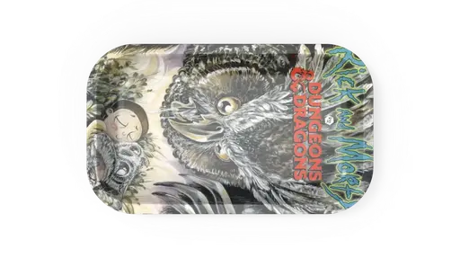 [T-1400-03] Rolling Tray 28.5*18.8*2.5cm (Rick & Morty With Owl)