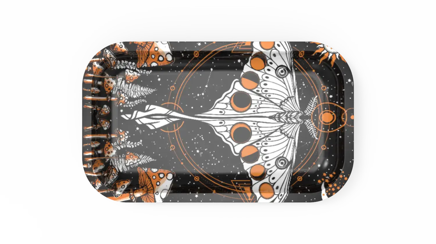 [T-1400-05] Rolling Tray 28.5*18.8*2.5cm (Butterfly)