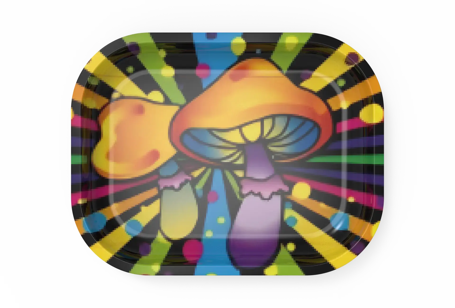 [T-1400-06] Rolling Tray 28.5*18.8*2.5cm (Mushroom Colors)