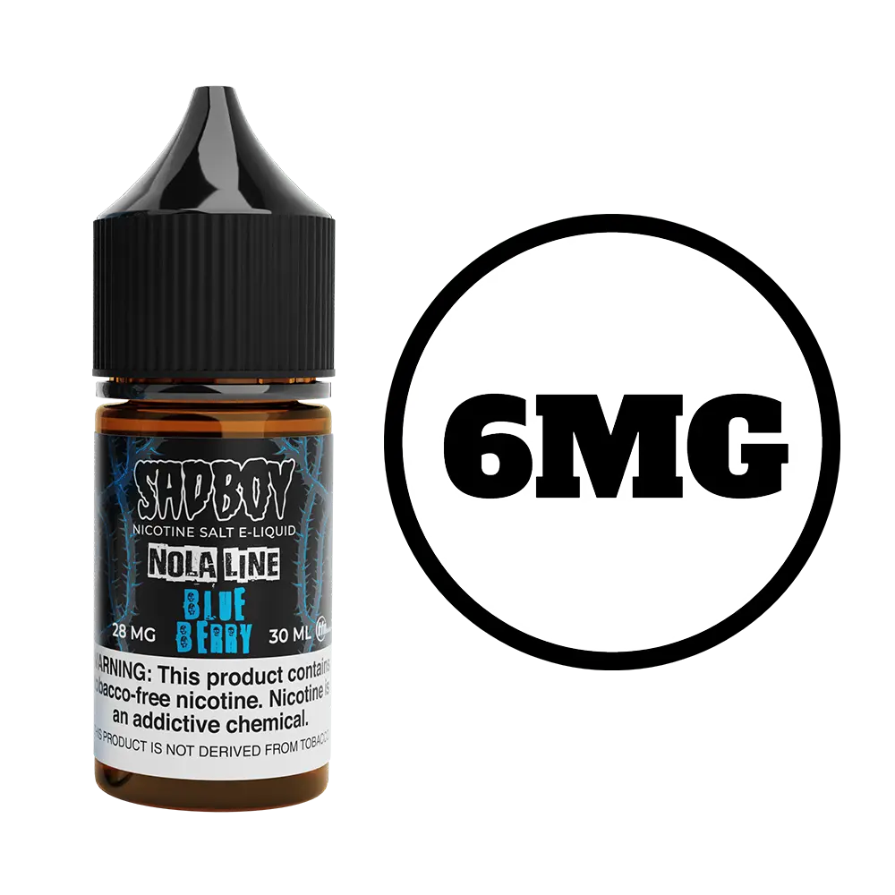 [Q-3292-03] SADBOY NOLA LINE 100ml (6MG, Blueberry)