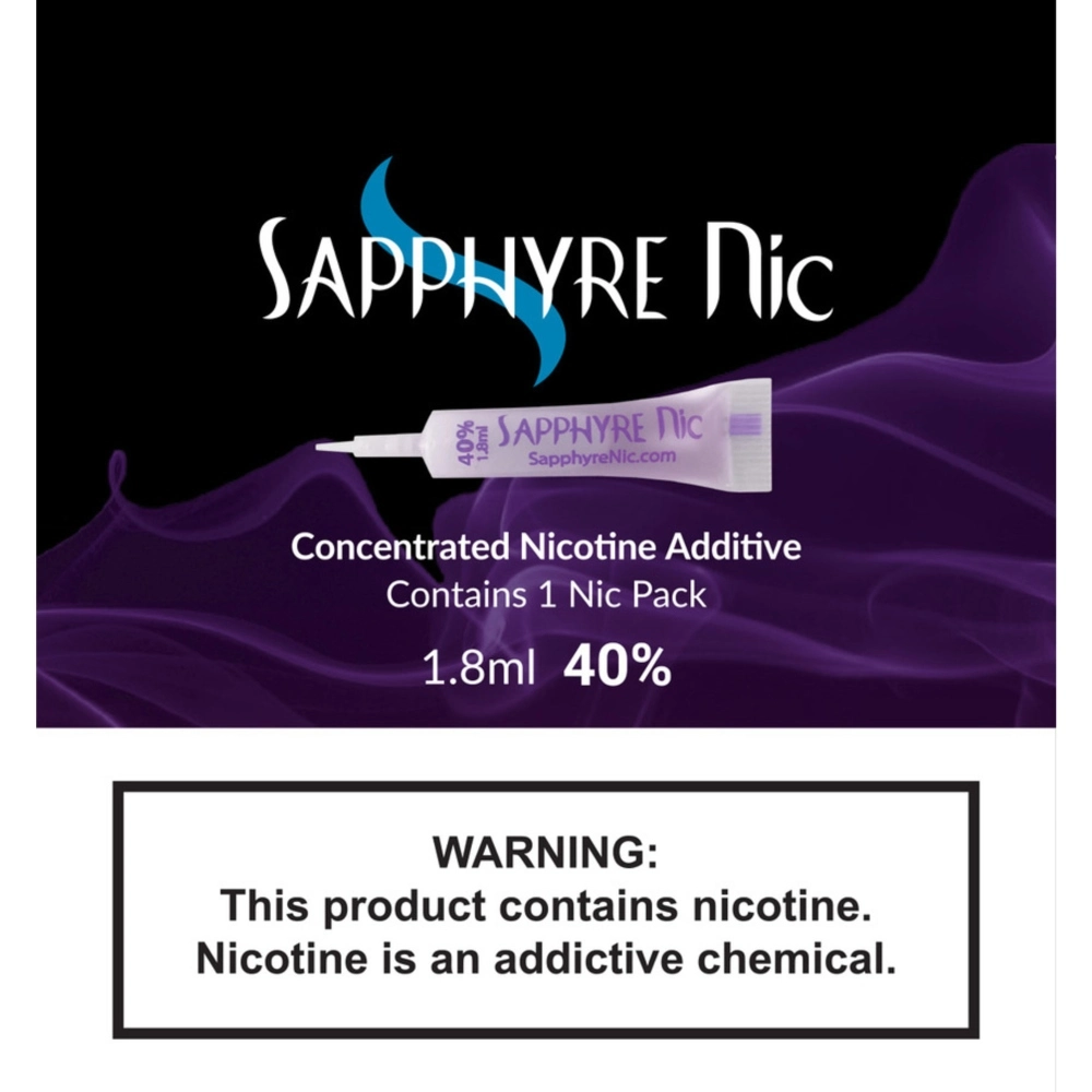 [Q-3295] SAPPHYRE NIC 1.8ML CONCENTRATED NICOTINE ADDITIVE DISPLAY OF 50 (%20-)