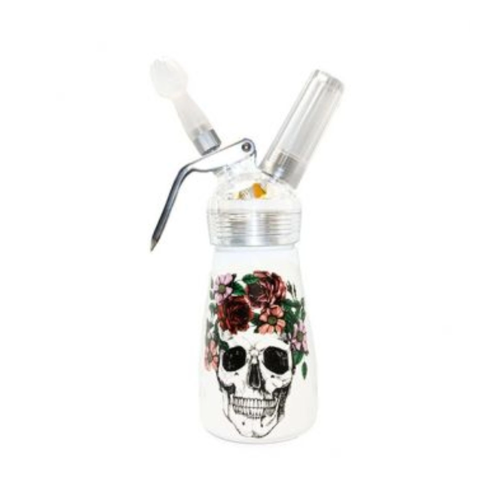 [Q-4309-04] SB 1/2 PINT ALUMINUM BODY WHIPPED CREAM DISPENSER (SKULL KING)