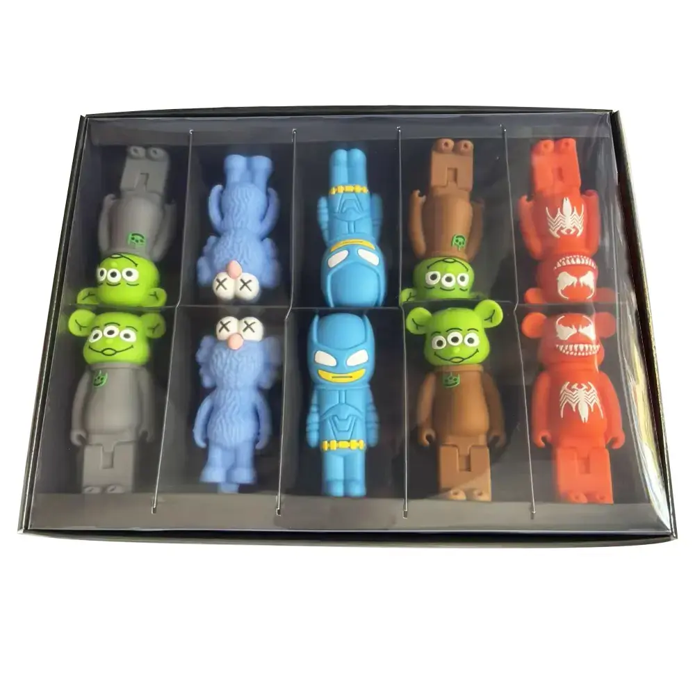 [T-1445-01] Silicone Mix 4 Design Mix 10Pcs/Display (HH-007)