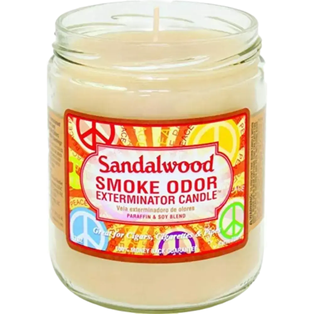 [Q-3568-20] SMOKE ODOR CANDLE 13OZ (Sandlwood)