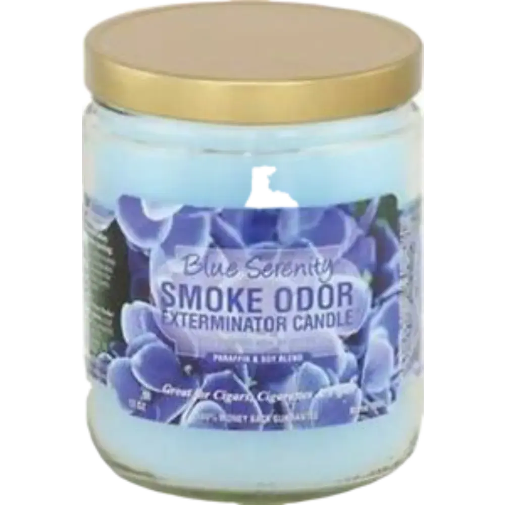 [Q-3568-26] SMOKE ODOR CANDLE 13OZ (Blue Serenity)