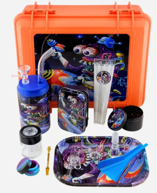 [T-1500-03] Smoking Kit Hookah Cigarette Case Suitcase Kit (Design 3)